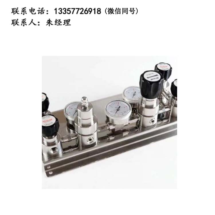 乐动（中国）半自动切换不锈钢双侧式气体汇流排管道气路面板集中供气